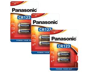 GENUINE 6X PANASONIC CR123 3V PHOTO BATTERY DL123A/CR17345