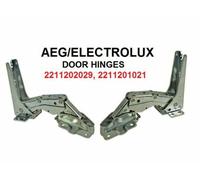 Genuine AEG Fridge & Freezer Hinge Set Pair 2211201021 2211202029