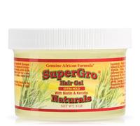 Genuine African Formula SuperGro Hair Gel with Extra Hold - For Braiding, Locking, Instant Edge Control, Twisting, Retwisting - Natural Grip Jam for Neat Shining - Braid, Loc Care Gel with Black