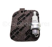 Genuine Air Filter & Plug Service Kit For Stihl Leaf Blowers & Shredders BG45 BG46 BG55 BG65 BG85 BR45C SH55 SH85