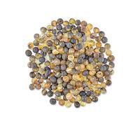 Genuine Amber - Loose Raw Amber Beads from The Baltic Sea - Drilled Through - 10 Grams - Small 4-6 mm - Raw Green