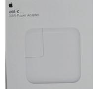 Genuine Apple 30W USB-C UK Power Adapter & 1m Woven USB C Cable for iPad MacBook