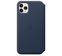 Genuine Apple iPhone 11 Pro Max Leather Folio Case Deep Sea Navy Official