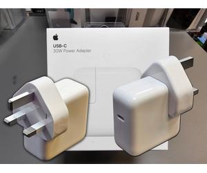 Genuine Apple Charger 30W Power Adapter USB-C UK For iPhone iPad MacBook