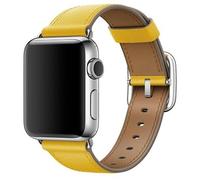 Genuine Apple Classic Buckle Leather Watch Band 38mm 40mm 41mm Sunflower Yellow
