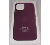 Genuine Apple FineWoven Case with MagSafe for iPhone 15 Pro- Mulberry