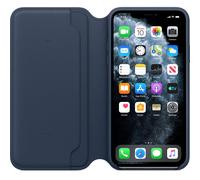 Genuine Apple iPhone 11 Pro Max Leather Folio Case Deep Sea Navy Official