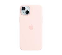 Genuine Apple iPhone 15 Plus Silicone Case with MagSafe Phone Cover Light Pink