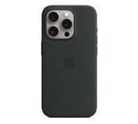 Genuine Apple iPhone 15 PRO Silicone Case with Magsafe - Black (MT1A3ZM/A)