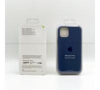 Genuine Apple iPhone Silicone Phone Case Back Cover for iPhone 11 Pro - Blue