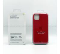 Genuine Apple iPhone Silicone Phone Case Back Cover for iPhone 11 Pro Max - Red