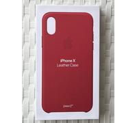 Genuine Apple iPhone X Leather Case In RED RARE