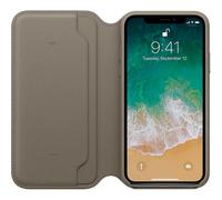 Genuine Apple iPhone X Leather Protective Folio Case MQRY2ZM/A - Taupe Grey New