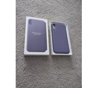 Genuine Apple Leather Folio Flip Case Brand New for iPhone XS Max Lilac Colour