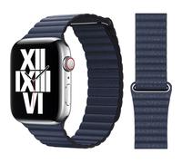 Genuine Apple Leather Loop Watch Strap Band Hard 49mm 45mm 44mm 40mm 41mm - New