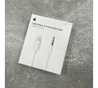 GENUINE APPLE LIGHTNING TO 3.5MM AUDIO JACK CABLE ADAPTER - WHITE A1879