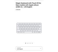 Genuine Apple Magic Keyboard with Touch ID (USB-C) US English SILVER
