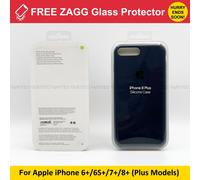 Genuine Apple Silicone Case Back Cover for iPhone 6+ 6S+ 7 Plus 8+ 8 Plus - Blue