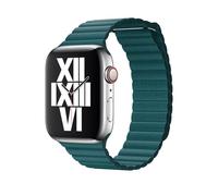 Genuine Apple Watch 44mm/45mm/46mm Leather Loop Watch Band Strap Large - Peacock