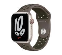 Genuine Apple Watch Nike 44mm 45mm 46mm Sport Band - Olive Gray / Cargo Khaki