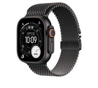GENUINE APPLE WATCH ULTRA 49MM BLACK TITANIUM MILANESE LOOP STRAP 46MM MEDIUM