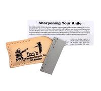 Genuine Arkansas Soft (Medium) Pocket Knife Sharpening Stone Whetstone 3" x 1" x 1/4" in Leather Pouch MAP-13A-L