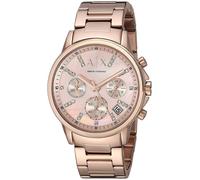 genuine Armani Exchange AX4326 Rose Gold Bracelet Chronograph diamond mop Watch