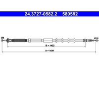 Genuine ATE Brake Cable For Alfa Romeo MITO 08-18 50519022