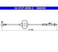 Genuine ATE Brake Cable For Ford FOCUS 99-04 1076707