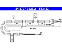 Genuine ATE Brake Cable For Hyundai GETZ 02-10 59770-1C800