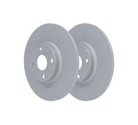 2x Brake disc solid 24.0110-0417.1 ATE for FIAT ABARTH