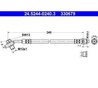 Genuine ATE Brake Hose For Audi A4 94-01 8D0611775F