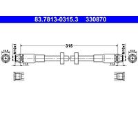 Genuine ATE Brake Hose For Audi A6 04-11 4F0611707