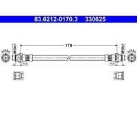 Genuine ATE Brake Hose For Audi A6 97-05 4B0611775