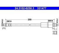 Genuine ATE Brake Hose For Audi A8 94-02 4D0611775B