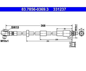 Genuine ATE Brake Hose For Jaguar X-TYPE 03-09