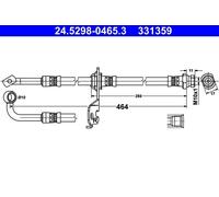 Genuine ATE Brake Hose For Kia PICANTO 04-11 58738-07300