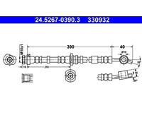 Genuine ATE Brake Hose For Nissan PRIMERA 96-01 46210-2F001
