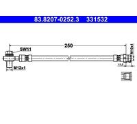 Genuine ATE Brake Hose For Seat LEON 13-20 5Q0611775H