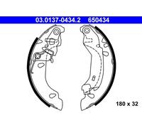 Genuine ATE Brake Shoe Set For Fiat PANDA 04-11 77362491