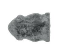 Genuine Australian Sheepskin Rug Grey Sheep Skin Rugs Single Pelt Natural 2ft X 3ft (60 cm X 91.4 cm) | Gray Natural Sheep Skin Throw