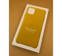 NEW Genuine Apple iPhone 11 Pro Max Meyer Lemon Yellow Leather Case MX0A2ZM/A UK