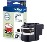 GENUINE AUTHENTIC BROTHER LC22UBKXL BLACK INK CARTRIDGE