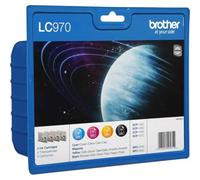 GENUINE AUTHENTIC BROTHER LC970 INK CARTRIDGE MULTIPACK C/Y/M/BK