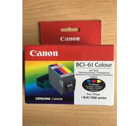 GENUINE AUTHENTIC CANON BCI-61 COLOUR INK TANK 3 COLOURS BJC 7000