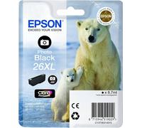 GENUINE AUTHENTIC EPSON 26XL PHOTO BLACK INK CARTRIDGE C13T26314010