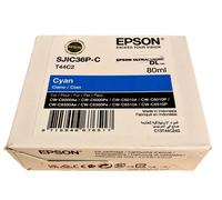 GENUINE AUTHENTIC EPSON SJIC36P-C CYAN INK CARTRIDGE T44C2