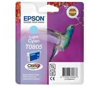 GENUINE AUTHENTIC EPSON T0805 LIGHT CYAN INK CARTRIDGE C13T08054010