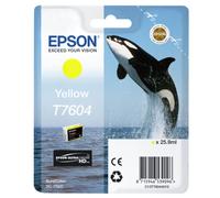 GENUINE AUTHENTIC EPSON T7604 YELLOW INK CARTRIDGE C13T76044010
