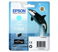 GENUINE AUTHENTIC EPSON T7605 LIGHT CYAN INK CARTRIDGE C13T76054010
